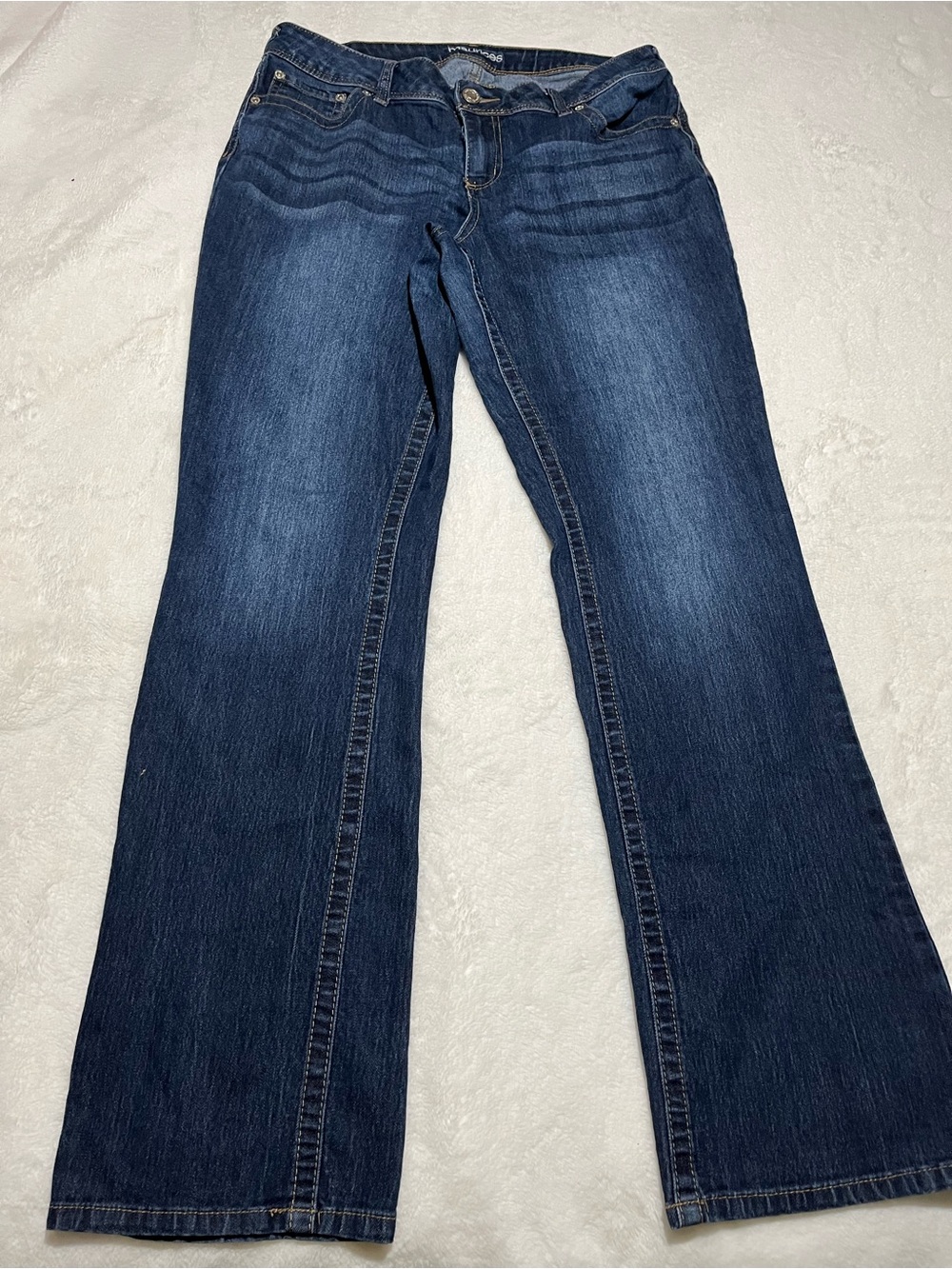 Maurice’s Stretchy Classic Women's Dark Blue Bootcut Jeans